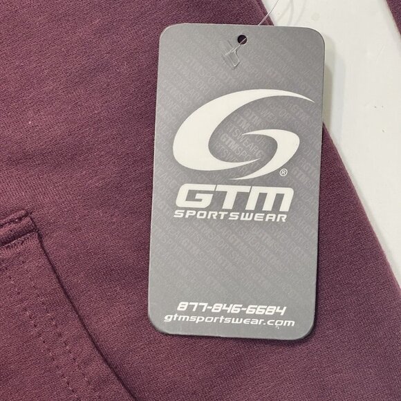 GTM SPORTSWEAR Unisex‎ Kids Fleece Hoodie Sizes YS/YM/YXL Burgundy Maroon NWT - Picture 5 of 11